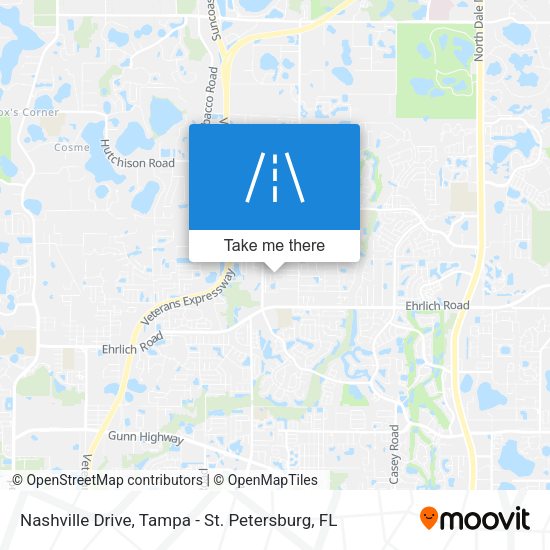 Mapa de Nashville Drive