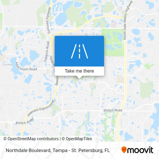 Northdale Boulevard map