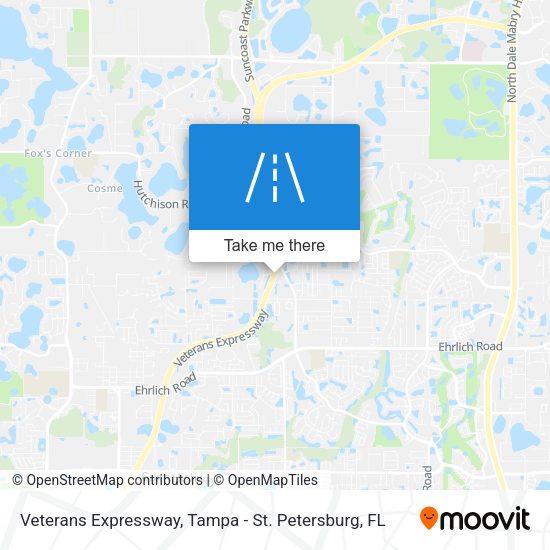 Veterans Expressway map