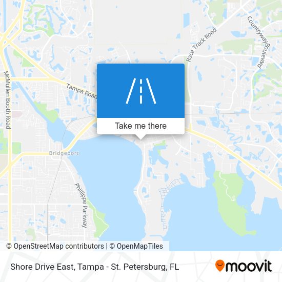 Shore Drive East map