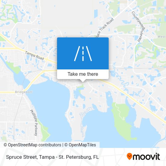 Spruce Street map