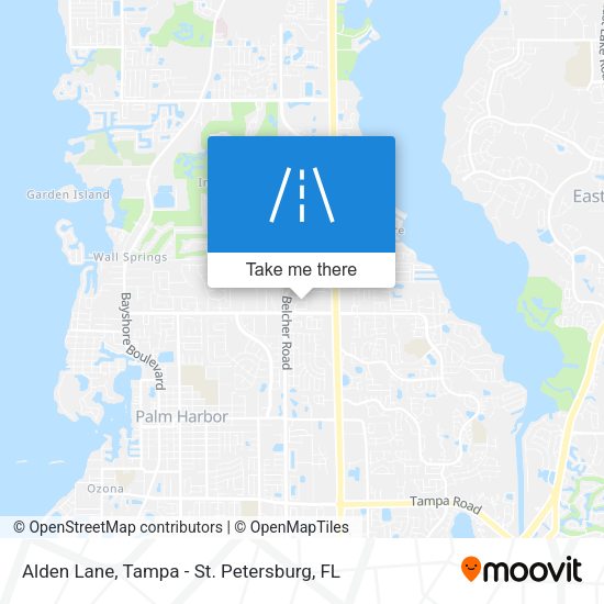 Alden Lane map