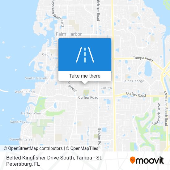 Belted Kingfisher Drive South map