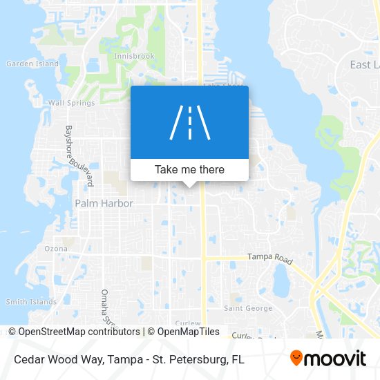 Cedar Wood Way map