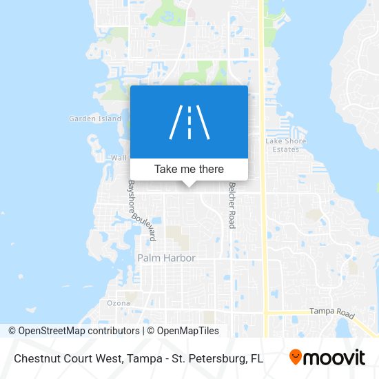 Chestnut Court West map
