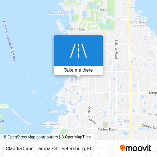 Claudia Lane map