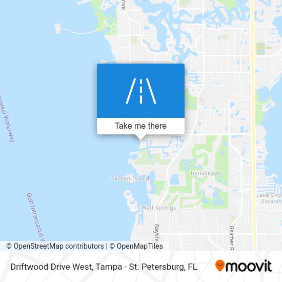Driftwood Drive West map