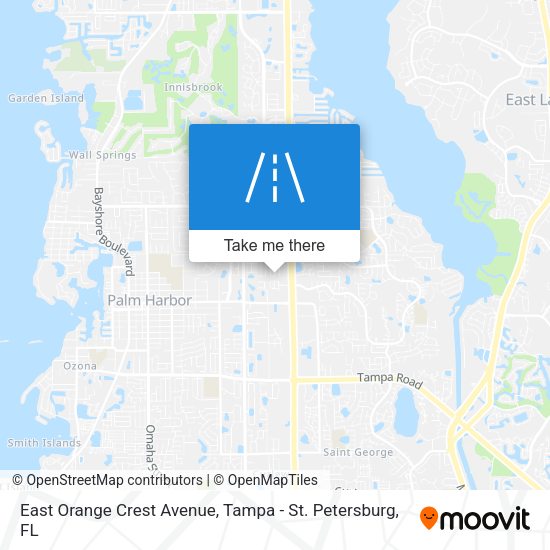 East Orange Crest Avenue map