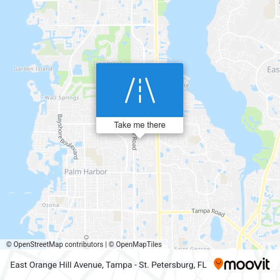 Mapa de East Orange Hill Avenue
