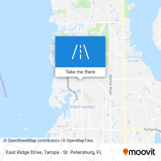 Mapa de East Ridge Drive