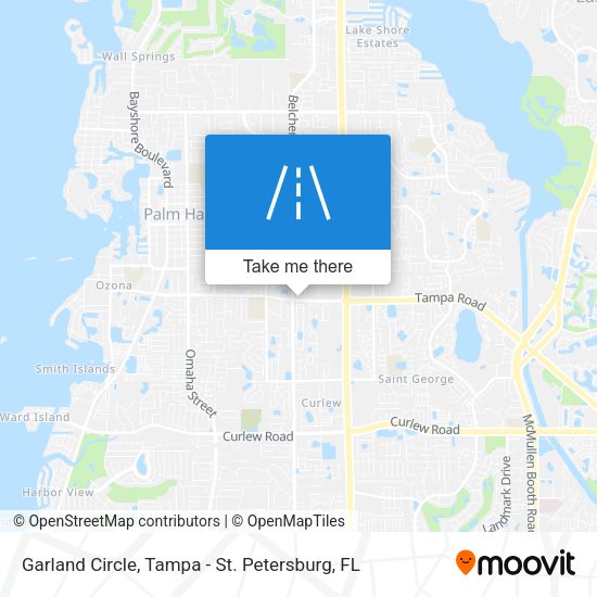 Garland Circle map