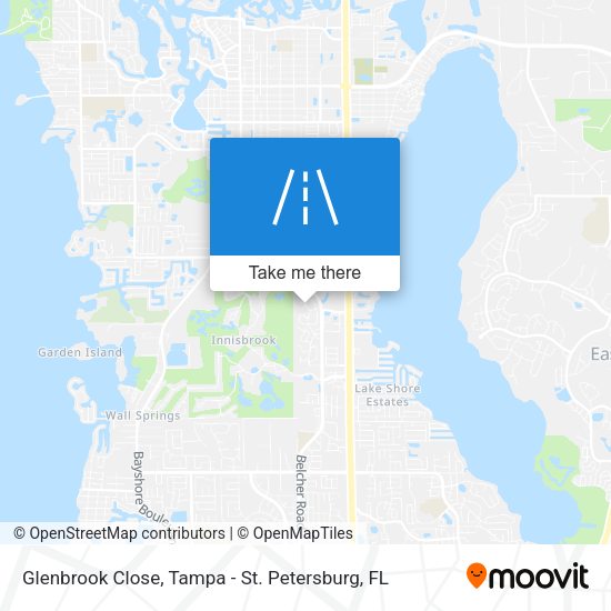 Mapa de Glenbrook Close