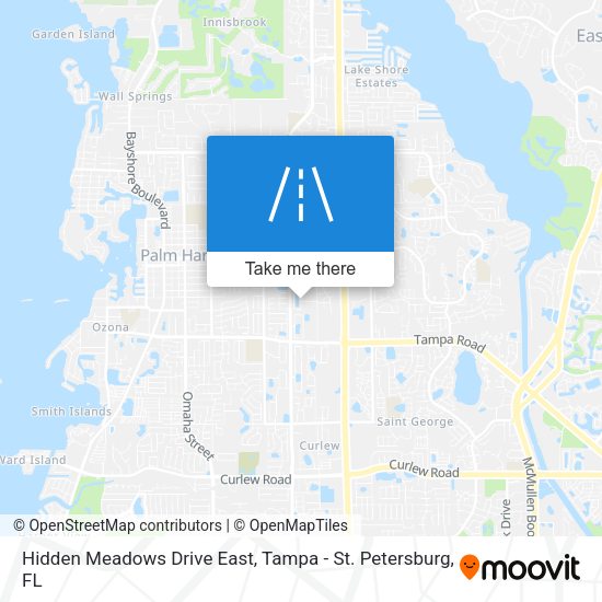 Hidden Meadows Drive East map