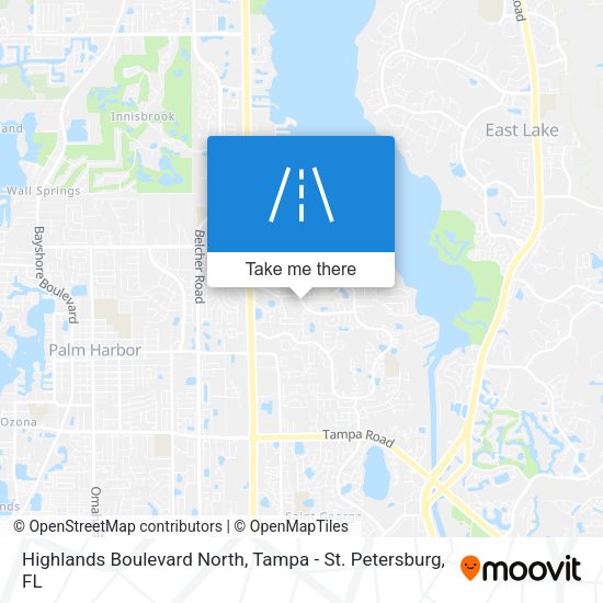 Highlands Boulevard North map