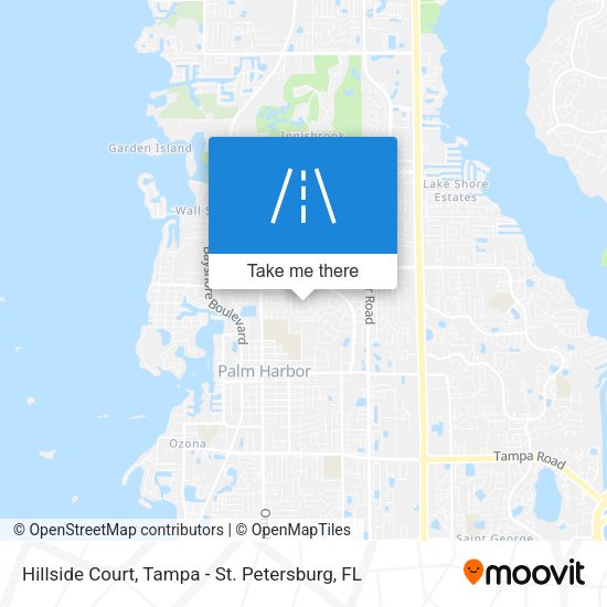 Mapa de Hillside Court