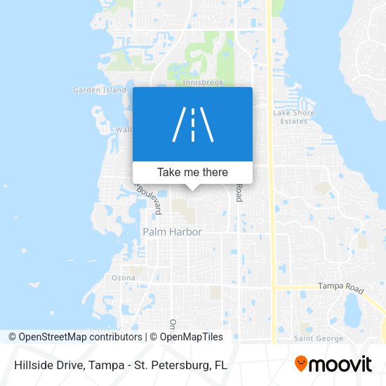 Hillside Drive map