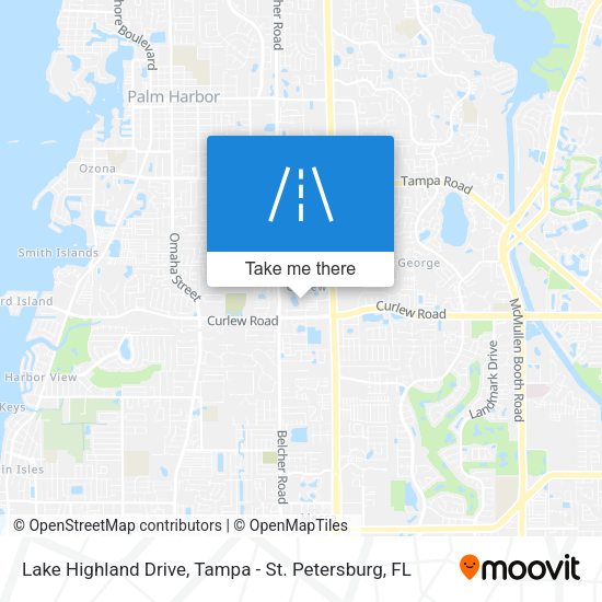 Lake Highland Drive map