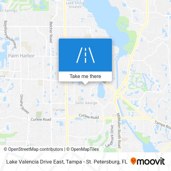 Lake Valencia Drive East map