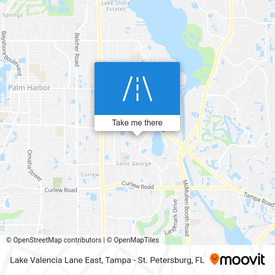 Mapa de Lake Valencia Lane East