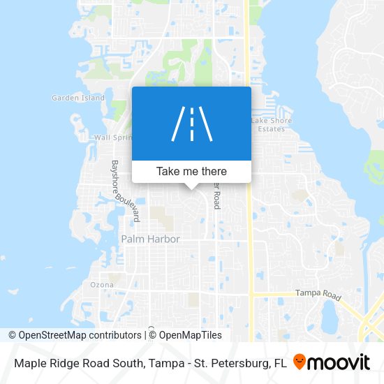Maple Ridge Road South map