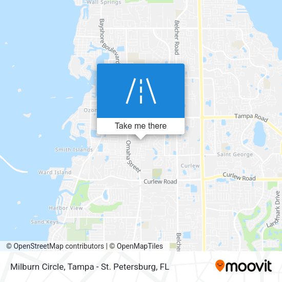 Milburn Circle map