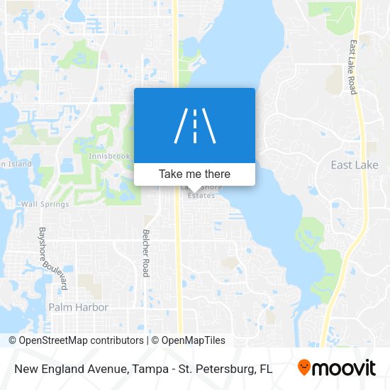 New England Avenue map