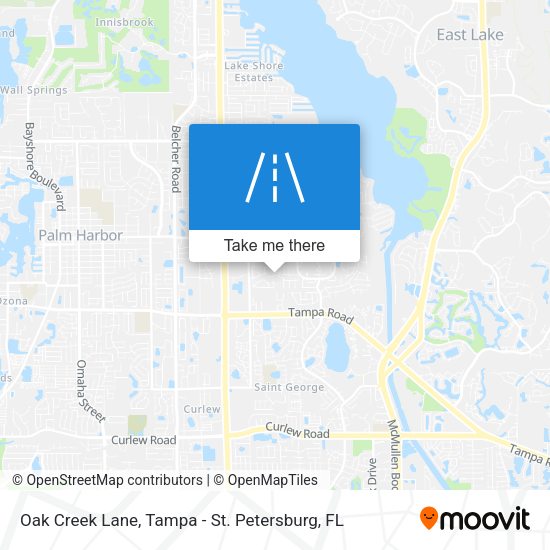 Oak Creek Lane map
