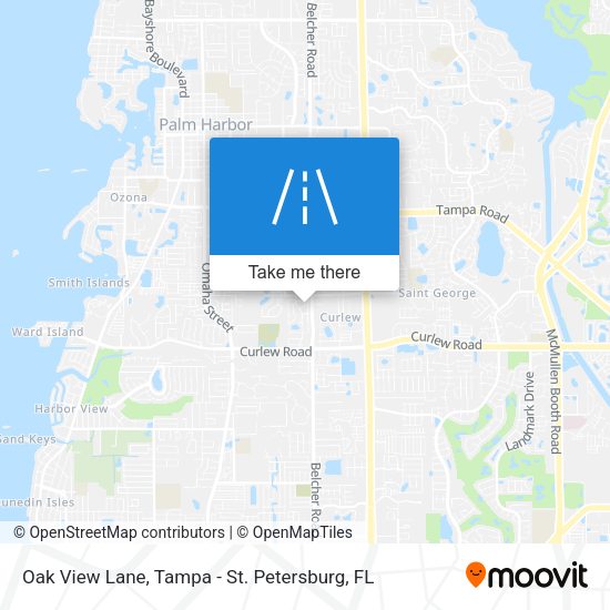 Oak View Lane map