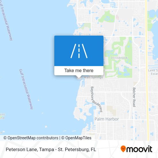 Peterson Lane map
