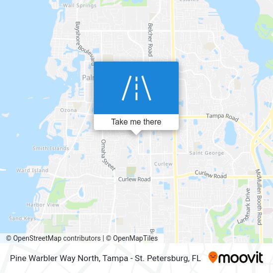Pine Warbler Way North map