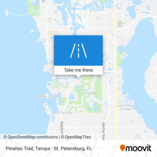 Pinellas Trail map