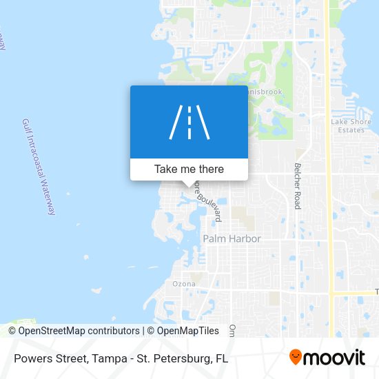 Powers Street map