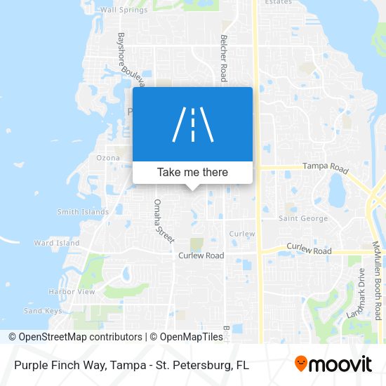 Purple Finch Way map