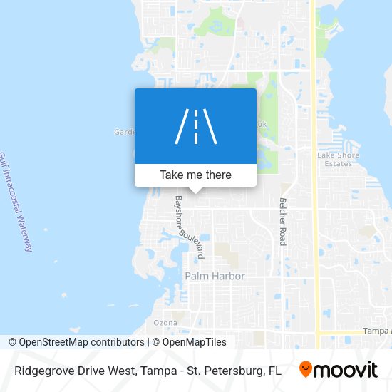 Ridgegrove Drive West map