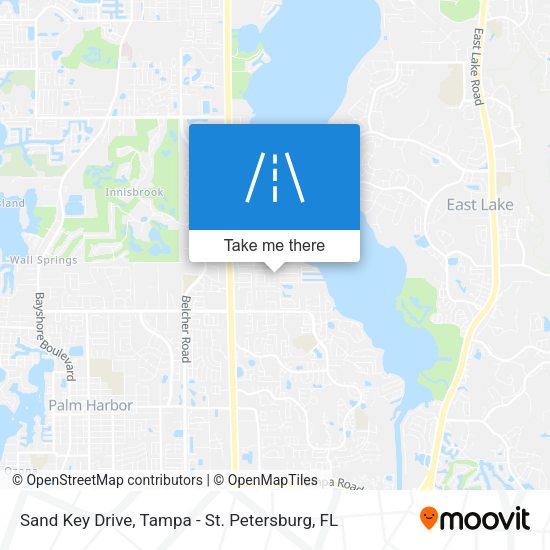Sand Key Drive map