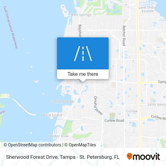 Sherwood Forest Drive map