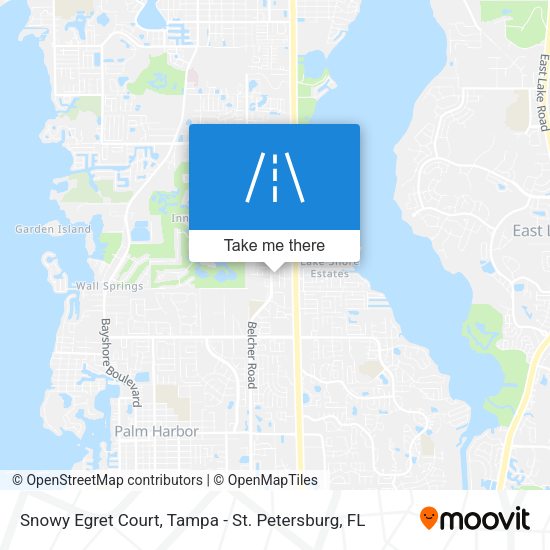 Snowy Egret Court map