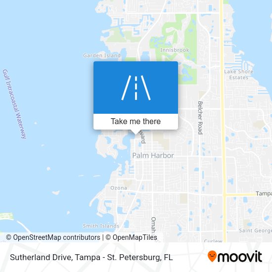 Sutherland Drive map