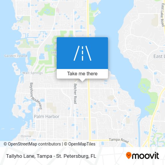 Tallyho Lane map