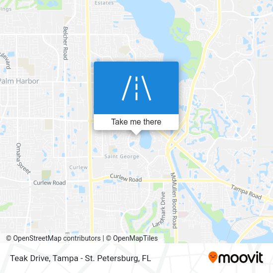 Teak Drive map