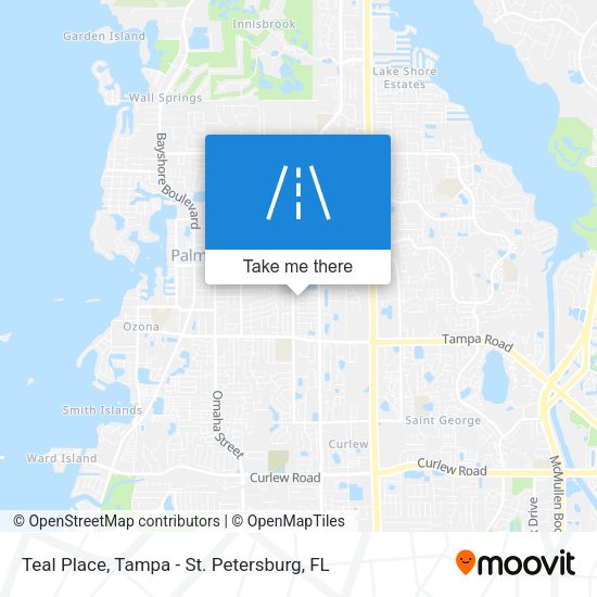 Teal Place map
