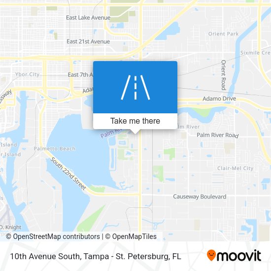 Mapa de 10th Avenue South