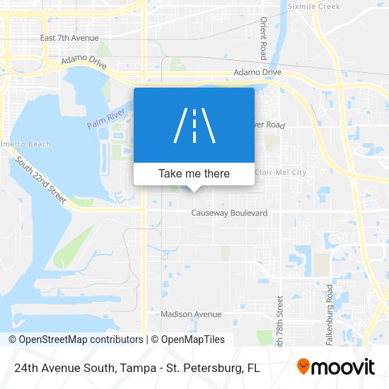 24th Avenue South map