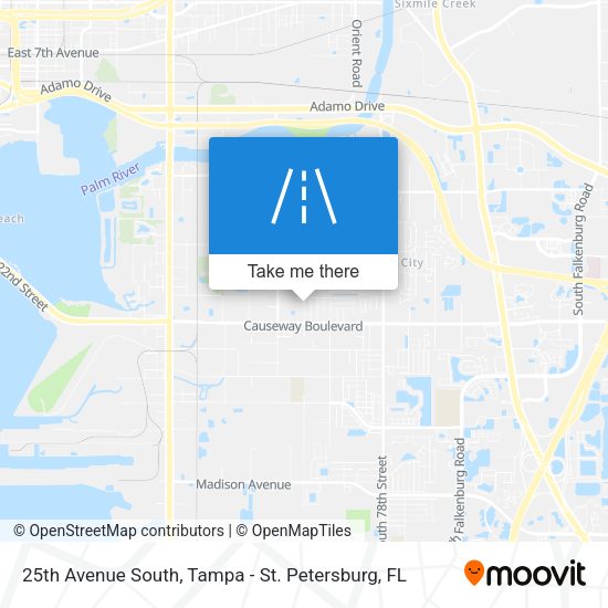 25th Avenue South map