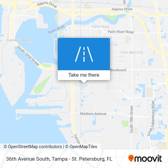 36th Avenue South map