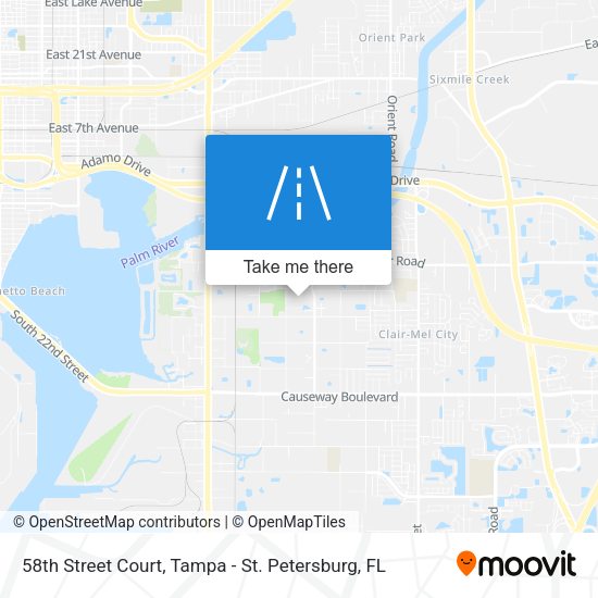 58th Street Court map