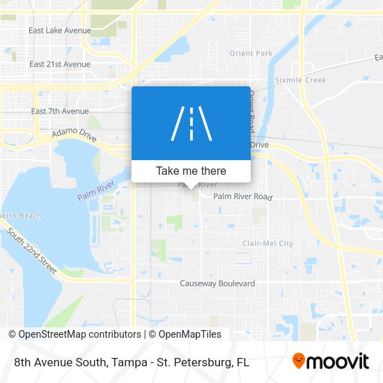 8th Avenue South map