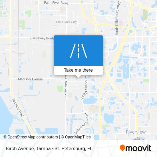 Birch Avenue map