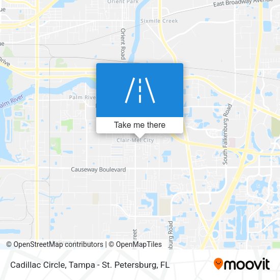 Mapa de Cadillac Circle