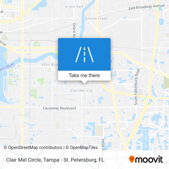 Clair Mel Circle map